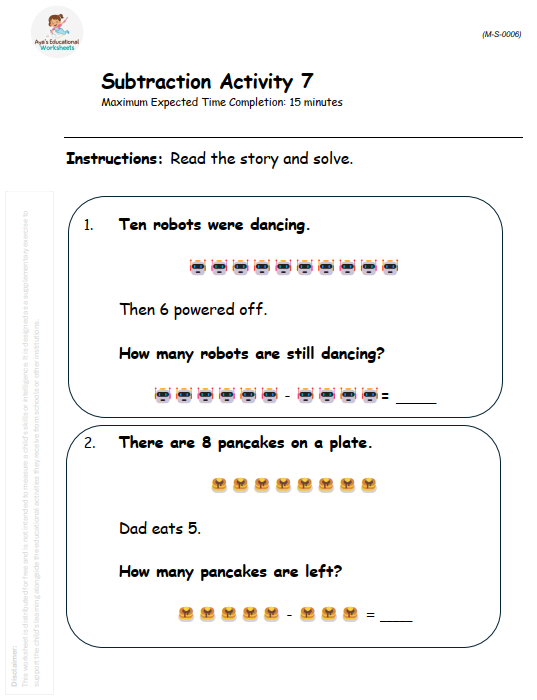 Commutative Property of Addition: Adding 7 to Numbers 1 to 10